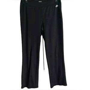 Nike Vintage Y2K Pull-on wide-Flare leg knit pants women's L/XL 12/14 Black